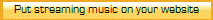 Put streaming music on your website
