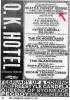 Advertisement from The Stranger for a show at the O.K. Hotel in Seattle.